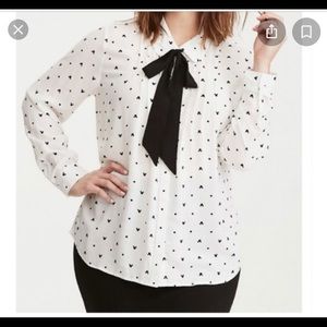 Torrid button down Mickey Mouse